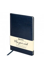 Еженедельник дат 2026 г А4 исккожа твобл син Imperial 117157 Brauberg Еженедельник дат 2026 г А4 исккожа твобл син Imperial 117157 Brauberg