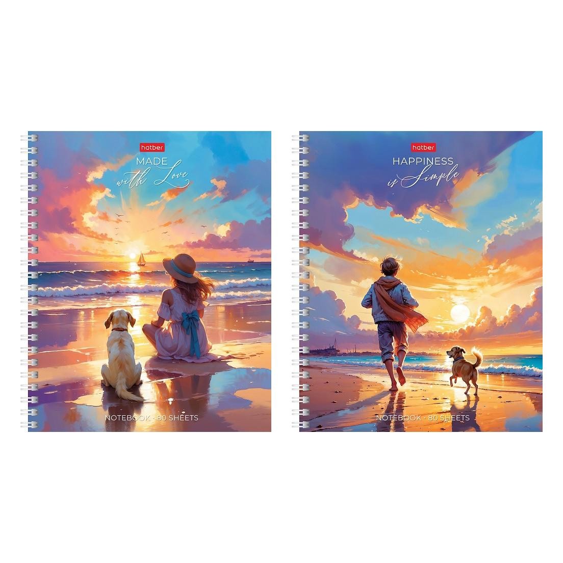 Тетрадь 80л лин спир софт-тач В хорошей компании 80т5лв2 Хатбер