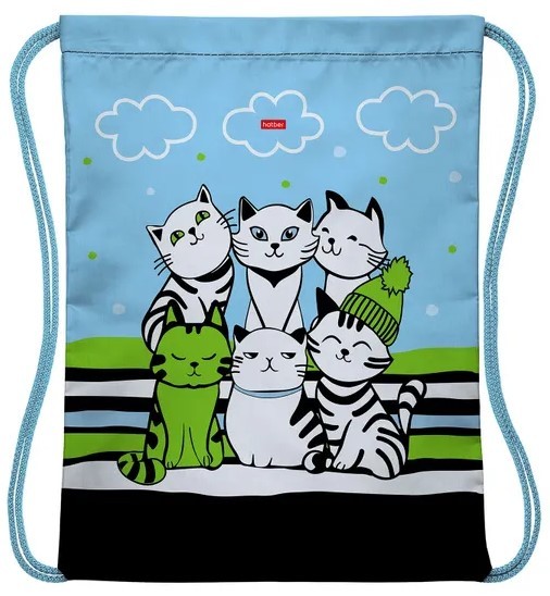 Мешок д/обуви 1 отделение Полосатая компания 078657 Хатбер