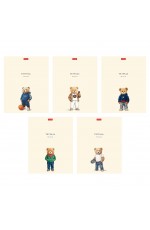 Тетрадь 48л кл софт-тач Модные мишки 48Т5лВ1 Хатбер