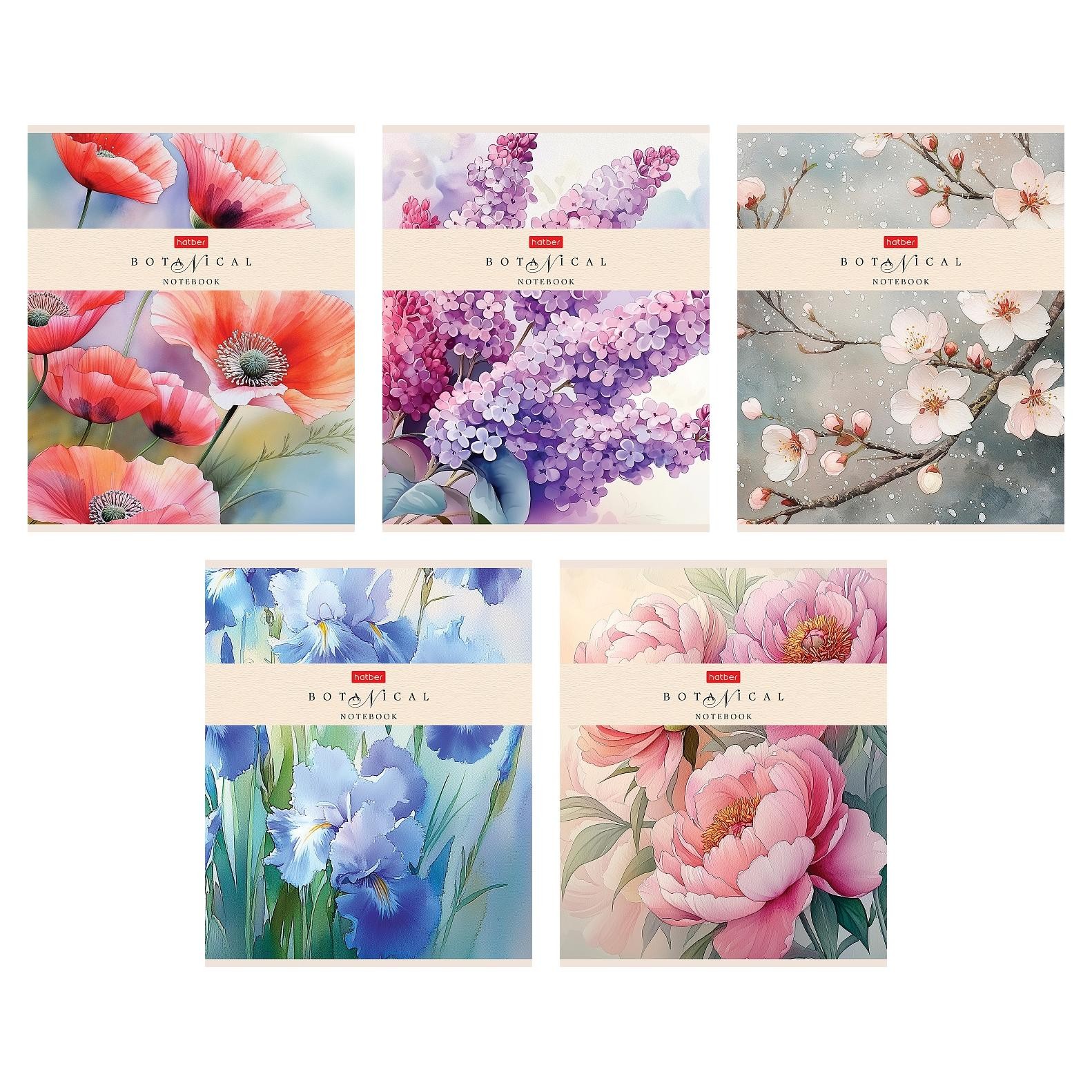 Тетрадь 48л кл софт-тач Ботаника 48Т5лВ1 Хатбер