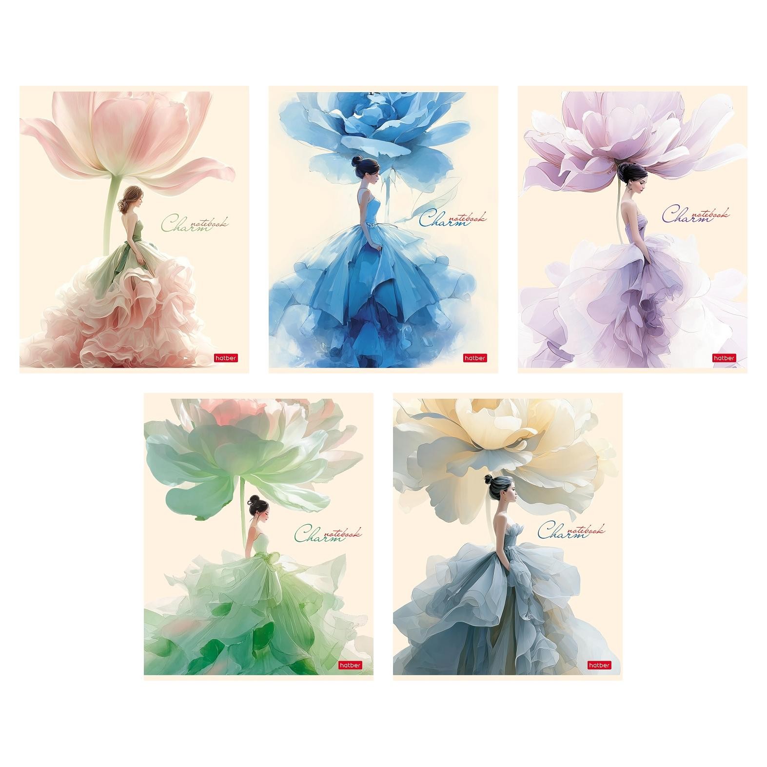 Тетрадь 48л кл софт-тач Charm 48Т5лВ1 Хатбер