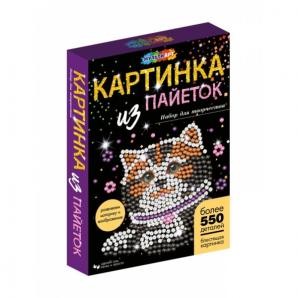 Картина из пайеток 26х18см Кошечка SEQPIC-CAT-110689 Мульти Арт