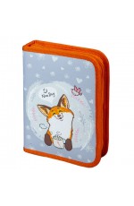 Пенал 1отд 2откпланки Cute fox 271018 Пифагор
