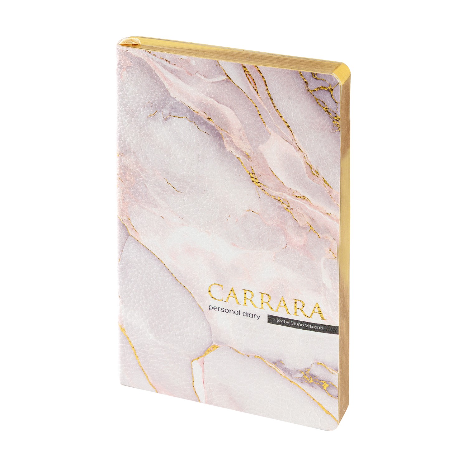 Ежедневник недат А5 золотсрез исккожа Carrara 3-743/11 Bruno Visconti