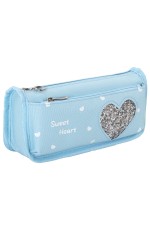 Пенал-косметичка 2 отделения мятный Heart 270257 Юнландия
