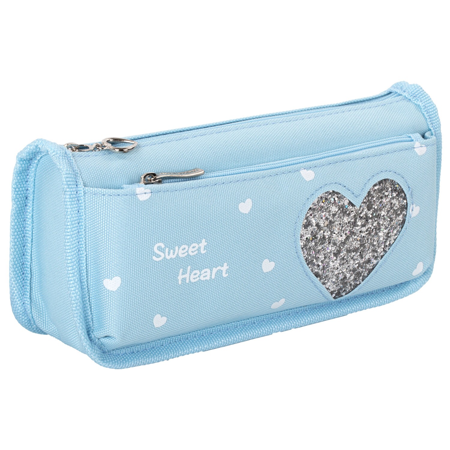 Пенал-косметичка 2 отделения мятный Heart 270257 Юнландия