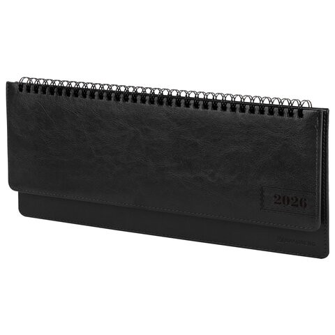 Планинг дат 2026г 305*140мм исккожа спир черн Imperial 117229 Brauberg