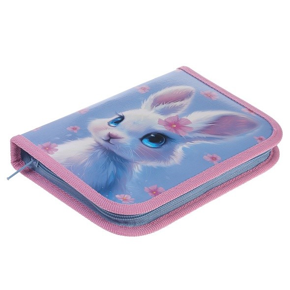 Пенал 1 отделение, 1 откидная планка Милый зайчонок 46078 Хатбер