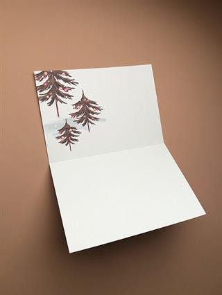 Открытка двойная НГ Белочки