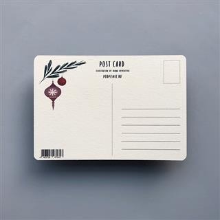 Открытка НГ Ёлочные игрушки