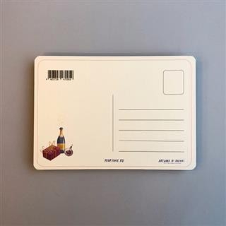 Открытка НГ Медведик угощает