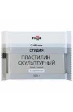 Пластилин скульптурный 500гр белый М280Е0500041 Гамма
