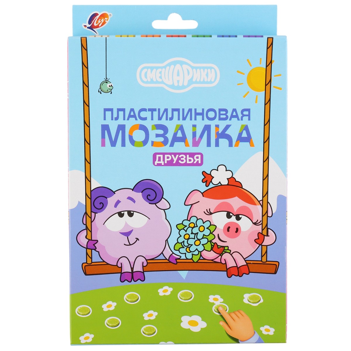 Набор пластилиновая мозаика Смешарики Друзья 36С 2458-08 Луч