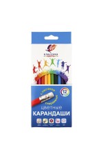 Набор карандашей 12цв с ластиком Классика цвета 35С 2346-08 Луч