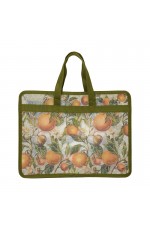 Папка А4 пластиковая на молнии с ручками Flora Апельсины 14-034/16 Bruno Visconti