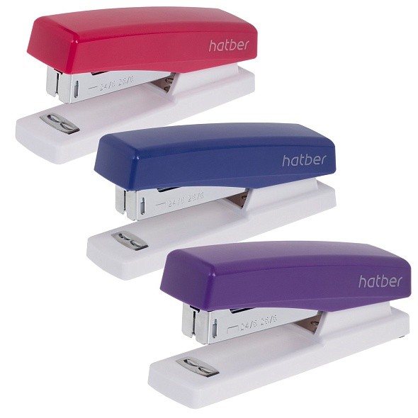 Степлер №24/6 26/6 до 20л пласт ассорти Матрикс 085955 Хатбер