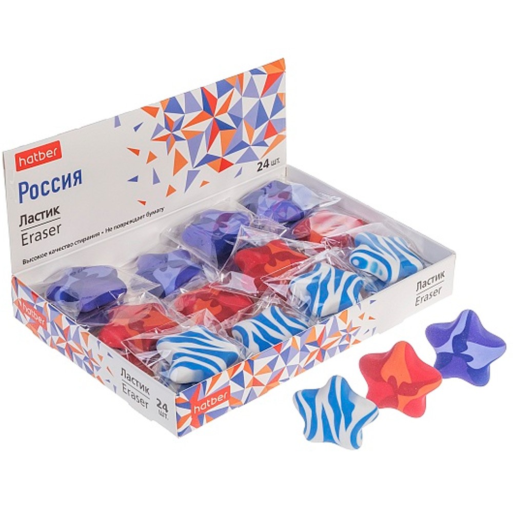 Ластик фигурный Россия 093718 Хатбер