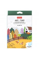 Набор карандашей 18цв пласттрехгран стираемые ART-TIME 085921 Хатбер