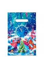 Пакет п/эт с вырубн ручк 20х30см/30 мкм Волшебная ночь Интерпак