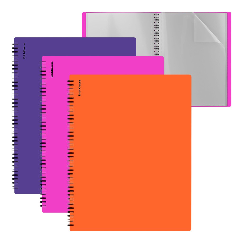 Папка 20 вкладышей А4 спираль ассорти Soft Caribbean Sunset 62964 Erich Krause