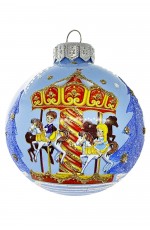 Шар СГ 2026 стекло 80мм Весёлая карусель в упаковке КУ-80-244004/1