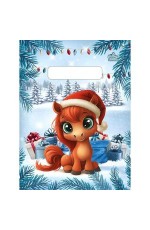 Пакет п/эт с вырубн ручк25*19/30мкм Поняшка Тикопластик