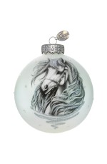 Шар СГ 2026 стекло 80мм Конь контурный в упаковке КУ-80-254051
