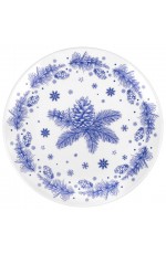 Тарелка сервировочная Еловые ветки 23 см 592548 Золотая сказка