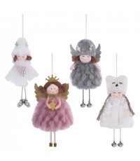 Украшение елочное Ангелочек 18 см полиэстер 592607 Золотая сказка