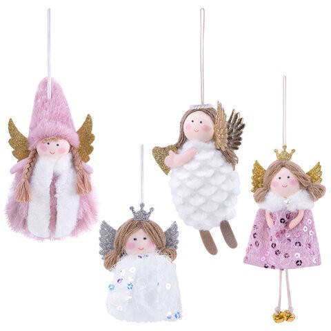 Украшение елочное Принцесса 16 см полиэстер 592608 Золотая сказка