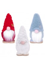 Украшение новогоднее Гномики 12см полиэстер 592567 Золотая сказка