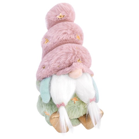 Украшение новогоднее Усатый гномик 18см полиэстер 592569 Золотая сказка