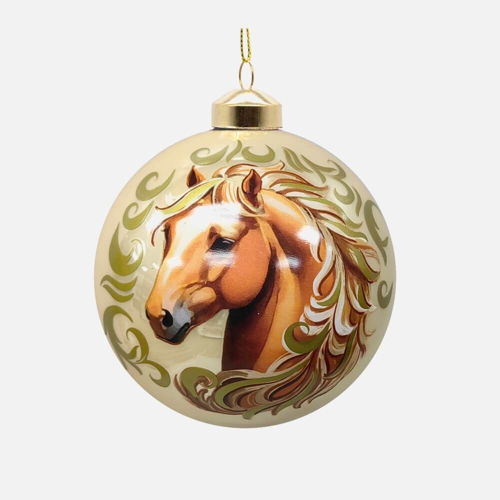 Шар стекло d-10см Символ года золото 95549 Феникс-Презент