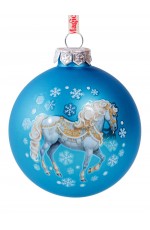 Шар стекло d-8см Символ года голубой 95615 Феникс-Презент