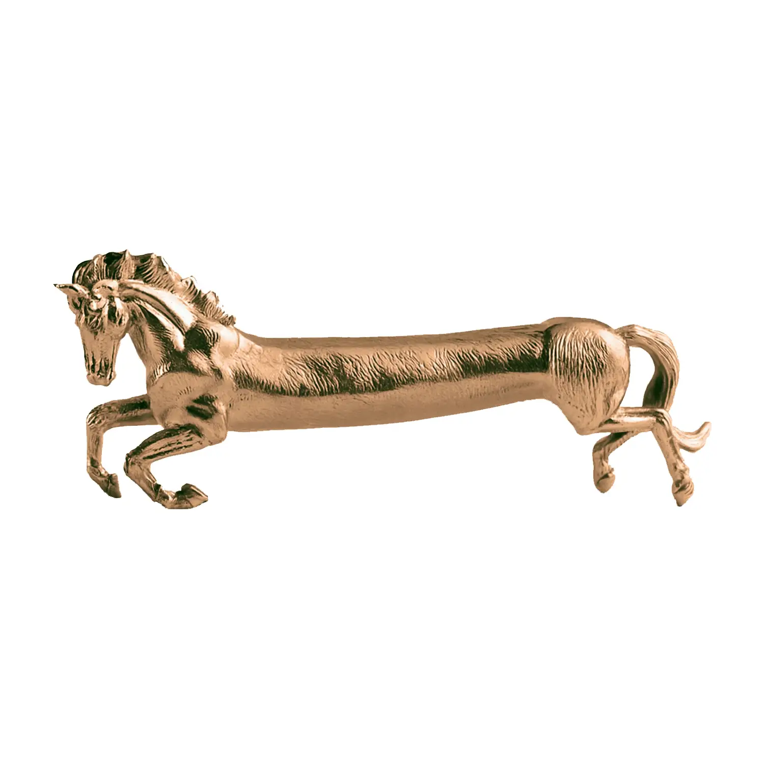 Порт-куто "Лошадь" медная с чернением, подарок на Новый год КМ2690ПД06