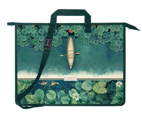 Папка А3 текст/пласт. на молнии с ручками Дыхание тишины 09099 Хатбер