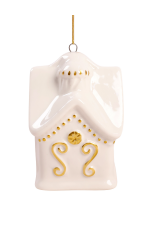 Новогоднее украшение подвесное Домик из фарфора 94952 Феникс-Презент