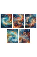 Тетрадь 96л лин Вихри цвета 14155/5 Полиграф Принт