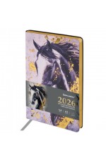 Ежедневник дат 2026 г А5 исккожа интегробл Majestic horse 117448 Brauberg Ежедневник дат 2026 г А5 исккожа интегробл Majestic horse 117448 Brauberg