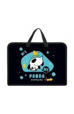 Папка А4 пластиковая на молнии с ручками Панда энерджи 08092 Хатбер