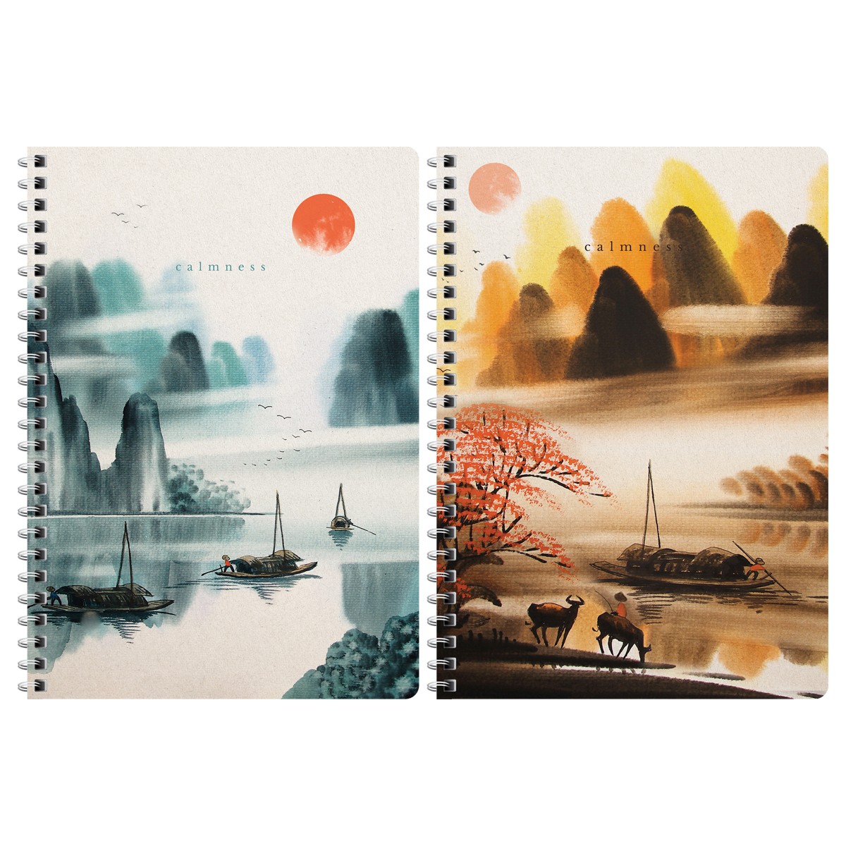 Тетрадь А4 120л кл спир Сalmness NS4c120-52736 Greenwich