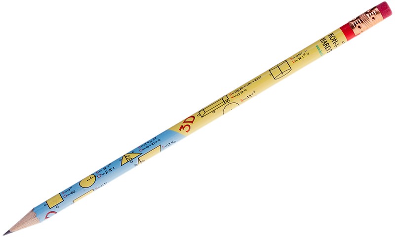 Карандаш ч/гр с ластиком HB геометрия 1231/478 Koh-I-Noor