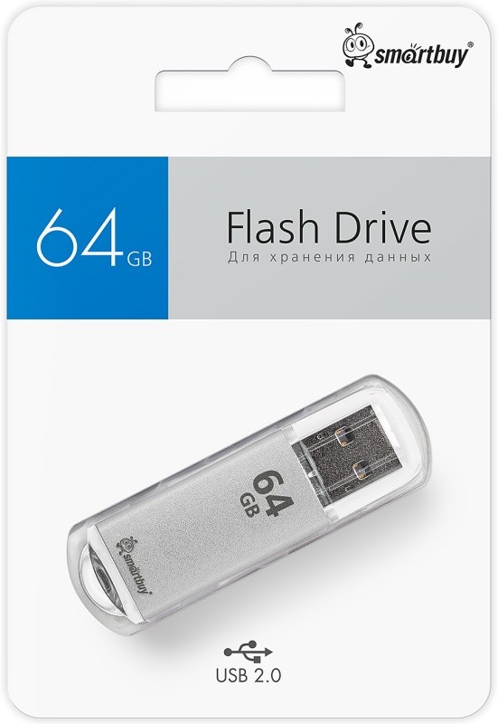 Флэш-накопитель 64Gb сереб SB64GBVC-S Smart Buy