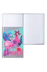 Записная книжка А6 64л кл твоблФламинго и листья 5975 Prof Press