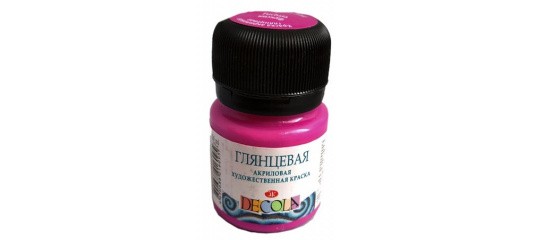 Краска акрил глянцевая 20мл Фуксия Decola 2926618 ЗХК