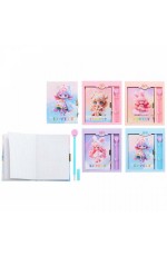 Записная книжка 18*13см твердая обложка на замочке ручка Девочка Lovely 7479 Basir