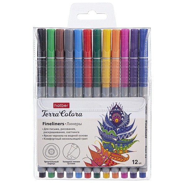 Набор линеров 12цв Terra Colora 067978 Хатбер