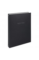 Тетрадь на кольц А4 100л кл Minimal black 405408 Brauberg
