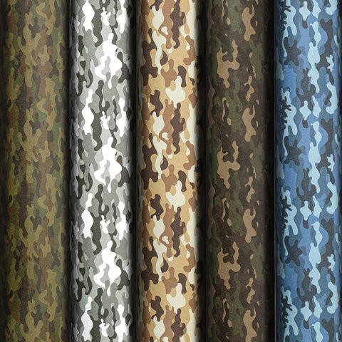 Бумага упак 70*100см крафт ассорт Military 592055 Золотая сказка